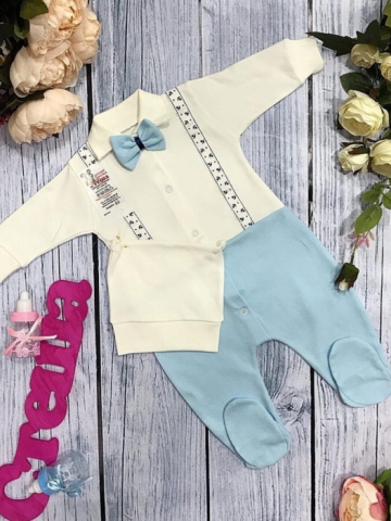 Купить оптом 127. Комбинезон с шапкой,100% хлопок интерлок в Казани