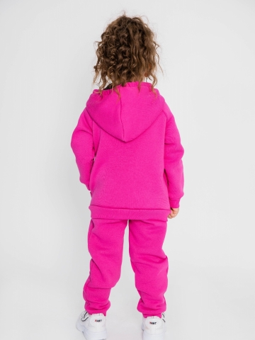 319-Ф. Костюм детский на молнии, фуксия, хлопок 65%, 35% ПЭ, 3-х нитка (начес) 98,104,110,116